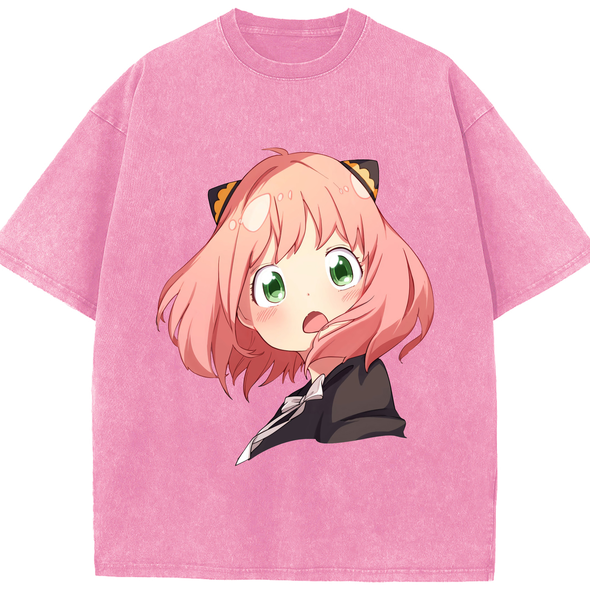 （画像用） SPY×FAMILY间谍家家酒 綿100% ヴィンテージ風 半袖Tシャツ（フロントプリント）